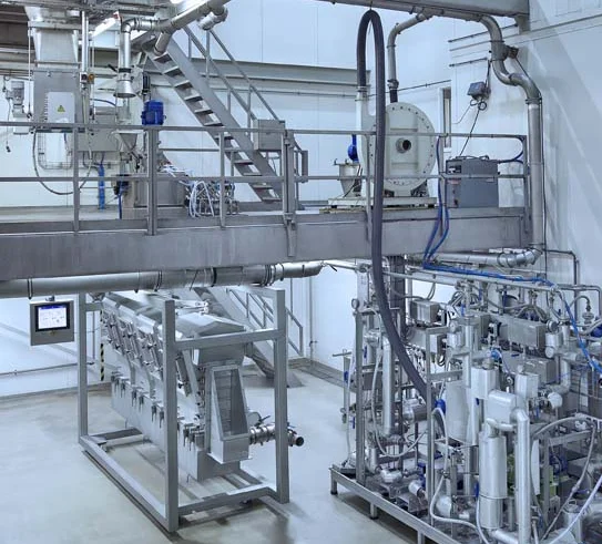 Pulveragglomerationsanlage für Instantprodukte im Technikum von Hosokawa Micron