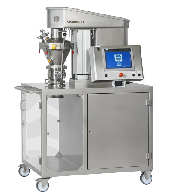Cyclomix Labormischer im Technikum von Hosokawa Micron in den Niederlanden.
