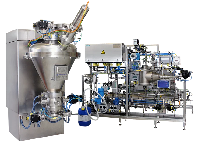 Cyclomix Intensiv-Mischer mit CIP-Anlage