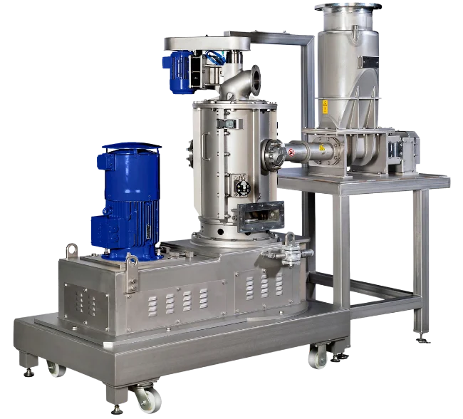 Hochtemperaturverarbeitung von Pulvern und Schüttgütern in industriellem Prozesssystem
