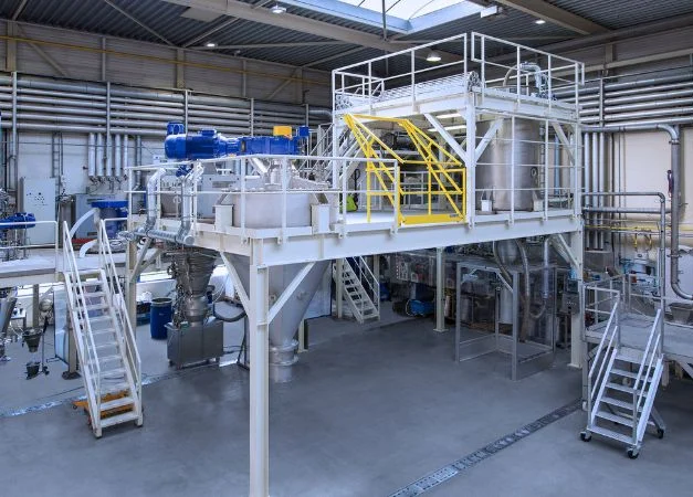 Technikum für Versuche zur Pulver- und Schüttgutverarbeitung
