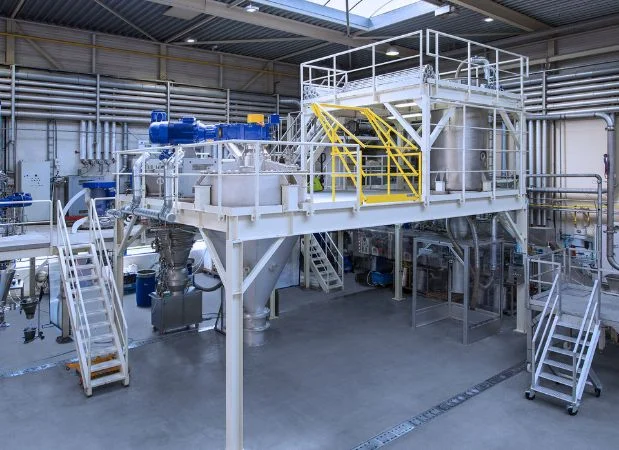 Technikum für Versuche zur Pulver- und Schüttgutverarbeitung